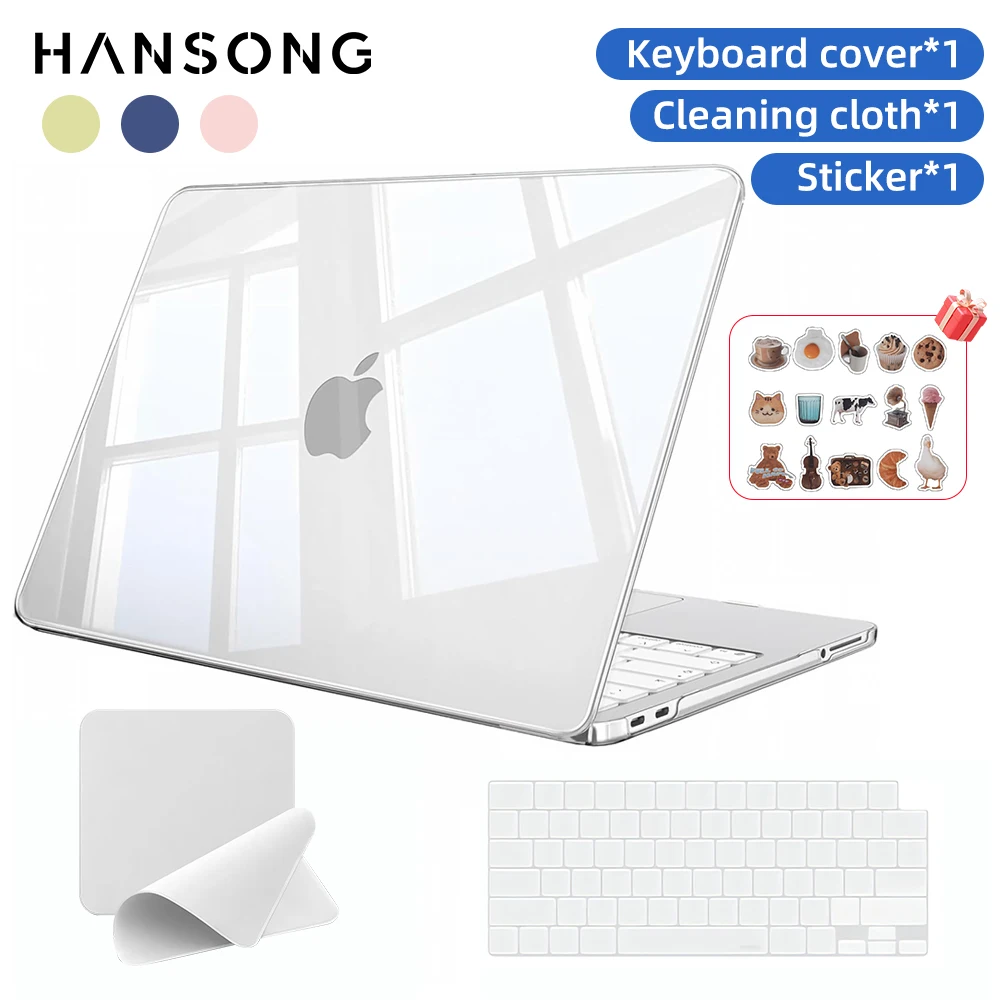 Compatible with MacBook Neo Case 13 inch 2026 A3404 Crack Scratch Resistant Case Protective Ultra-Thin Keyboard Case Screen Fil