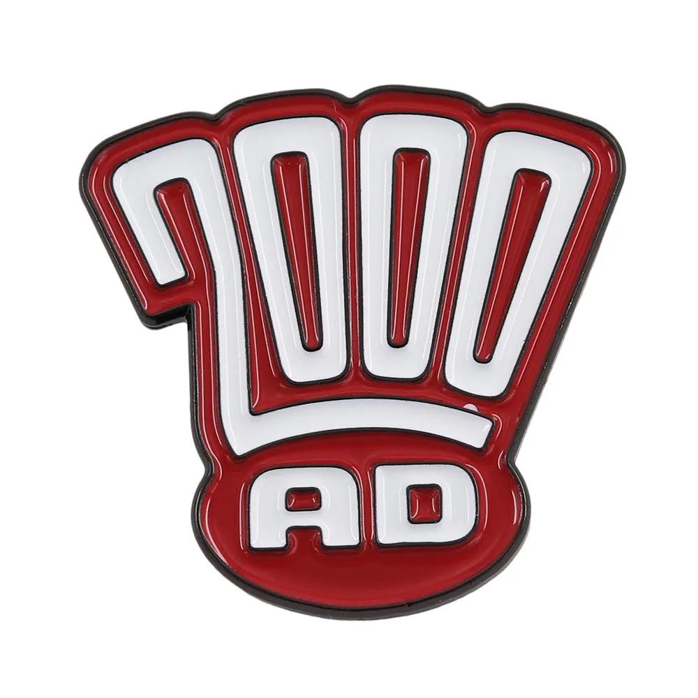 Klassisches 2000-AD-Logo Hartemaille-Pin Vintage Britisches Comic-Abzeichen Retro Sci-Fi Manga Broschen Sammlerstücke Geschenk-Accessoires für Fans – Detail 5