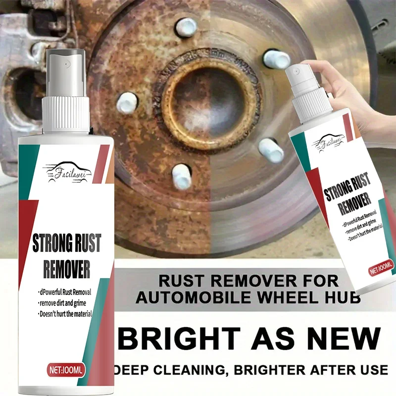 

1 флакон быстродействующего многоцелевого спрея для удаления ржавчины для автомобилей, грузовиков, мотоциклов, велосипедов и домашнего использования - безопасная формула растворения