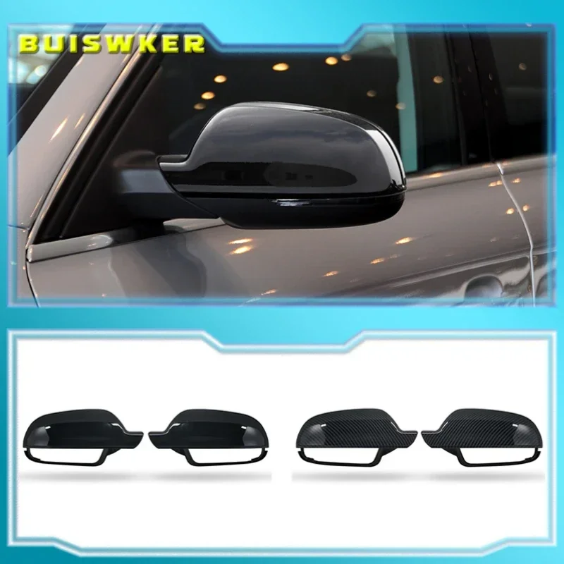 

Left Right Gloss Bright Black Rearview Wing Mirror Cover Cap For Audi A4 B8.5 S4 2011-2016 A3 8P 2010-2013 A5 S5 2010-2016