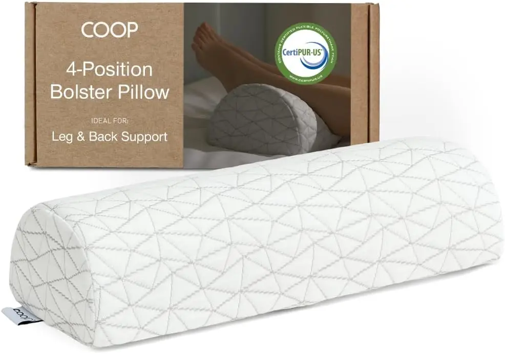 

Adjustable Memory Foam Wedge Pillow for Knee, Leg, Neck & Lumbar Support - 21x8 Half-Moon Shape with CertiPUR-US Certified