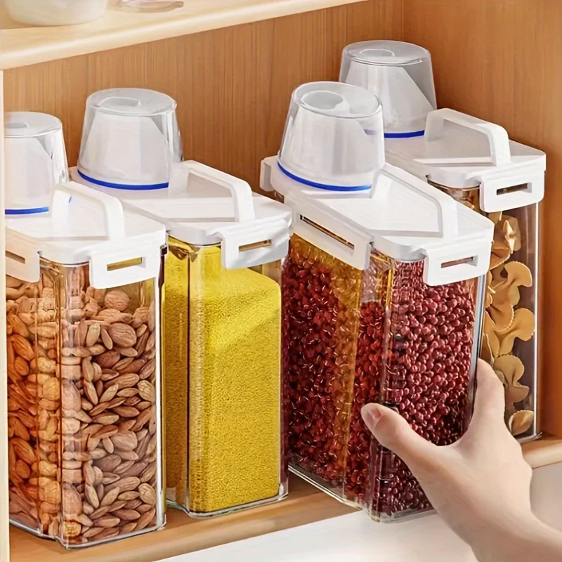 Sealed Food Storage Tank Capable Of Storing Rice, Soybeans, And Other Items Moisture-Proof Mold Proof Portable Kitchen Organizer