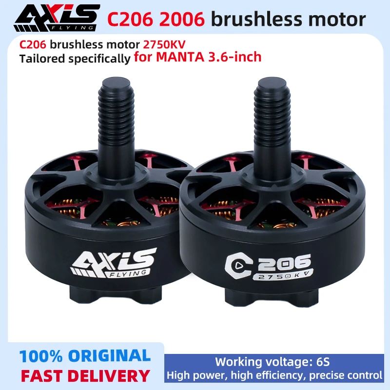 AXISFLYING C206 2006 2750KV Brushless Motor High Torque Low Noise for MANTA 3.6-inch FPV Racing Drone DIY Quadcopter