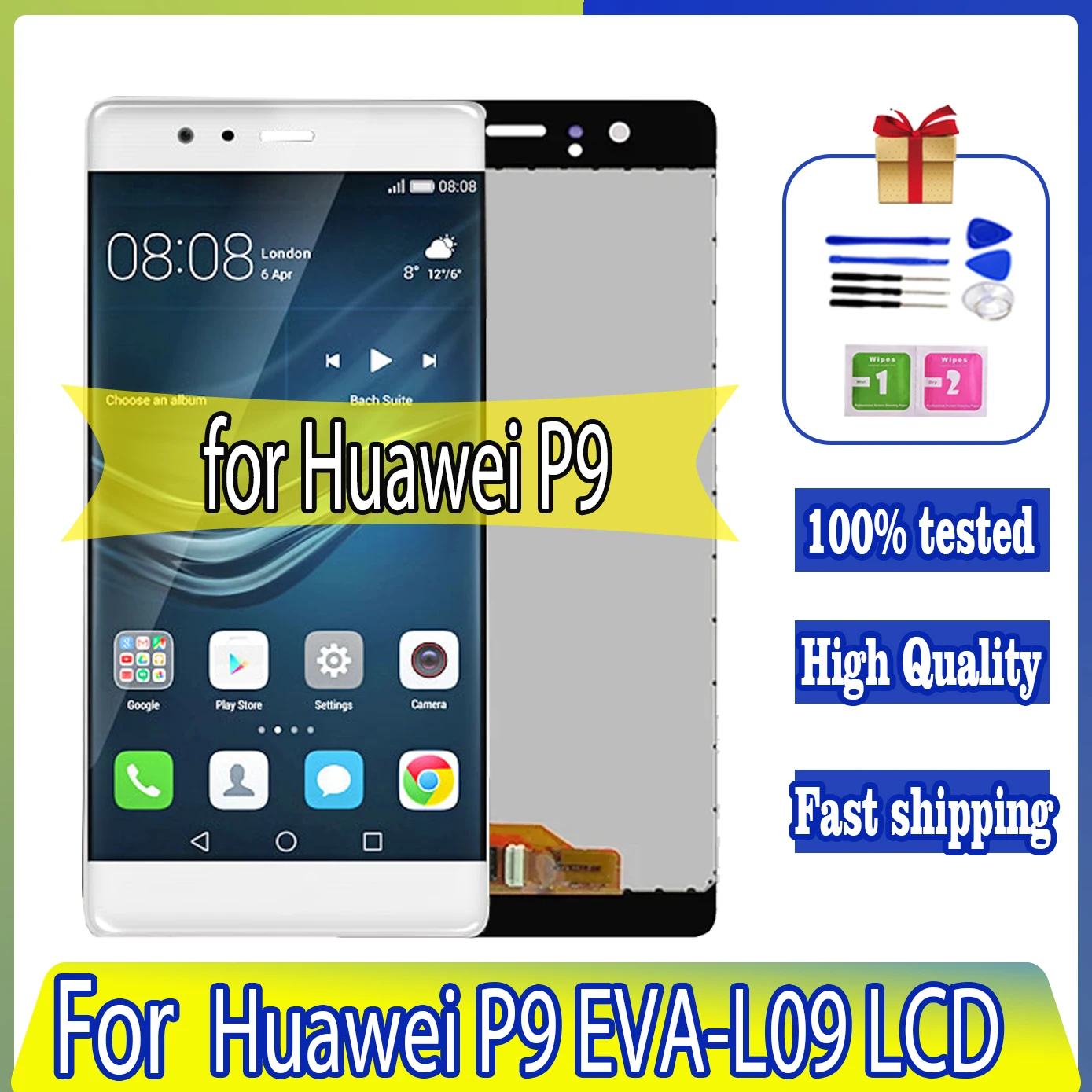 

High quality 5.2'' LCD P9 Display For Huawei P9 EVA-L09 L19 L29 LCD Display With Touch Screen Digitizer Assembly Replacement