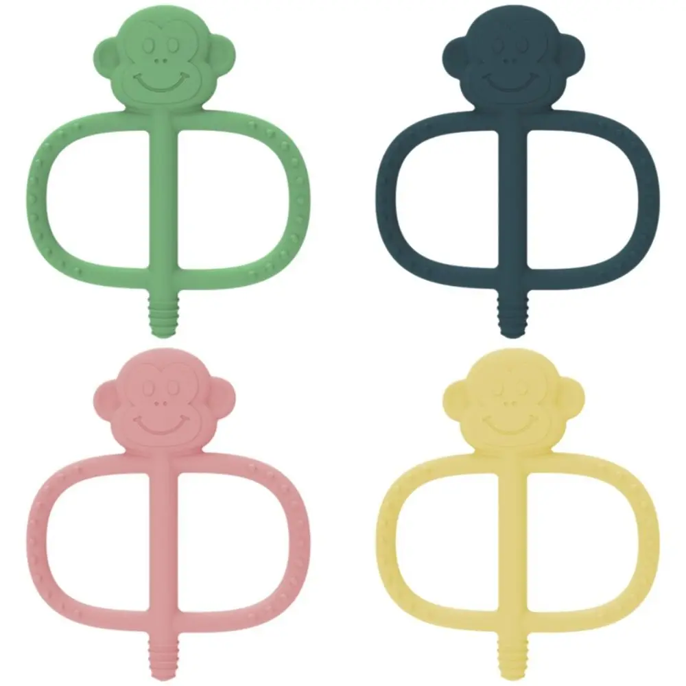 Premium Anti-Choking Teething Silicone BPA Free Teether Relief Soft Texture Soothing Surface Chew Stick 0-36 Months