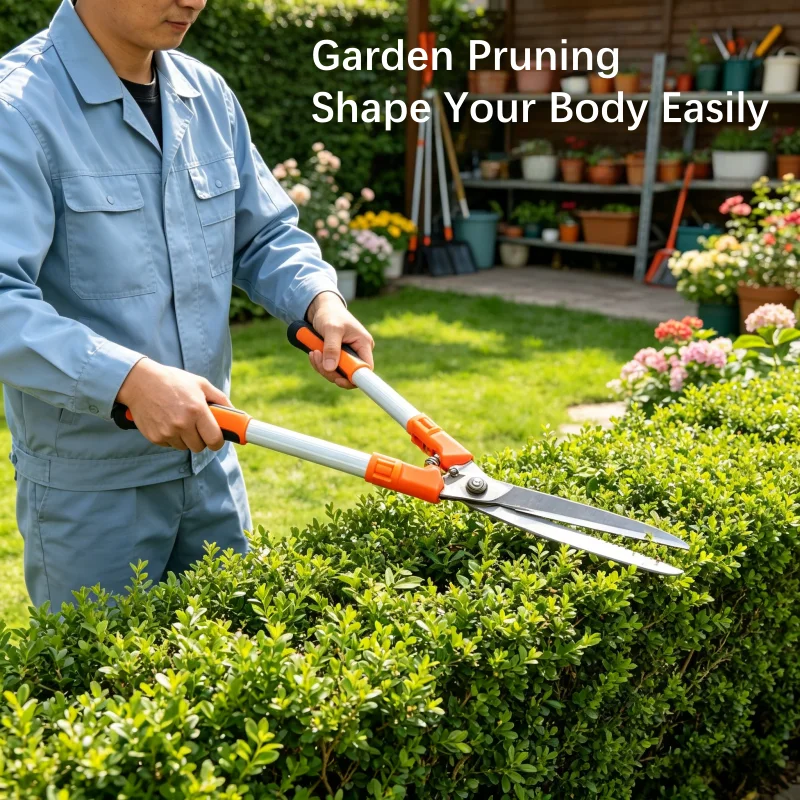 

Extended Telescopic Pruning Shears, Lawn Hedge Shears, Fruit Tree Garden Pruning Thick Branch Shrub Gardening Hand Tool Scissors