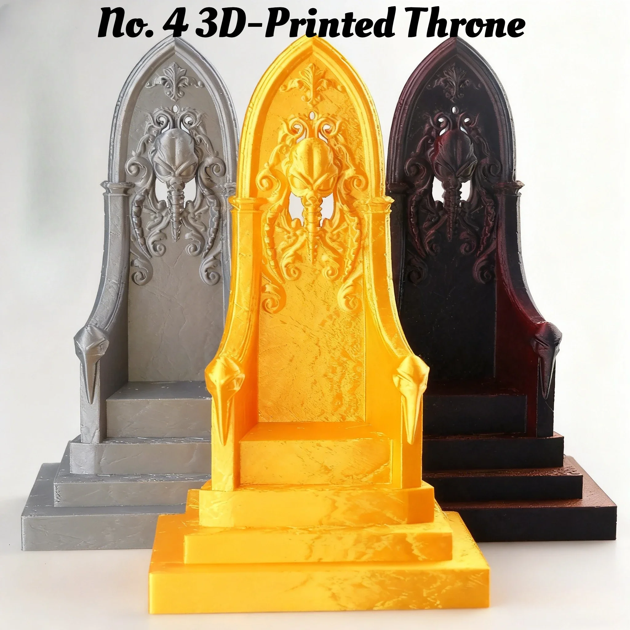 

Масштаб 1/12, 3D печатная база трон, эксклюзивно для фигурок, пластиковая художественная скульптура, сиденье, игрушка, украшение