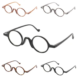 Ordinary Male and Female Computer  Reading Glasses,Fashionable Hinge Design, Elegant Retro Style Round Plastic Spectacle Frame