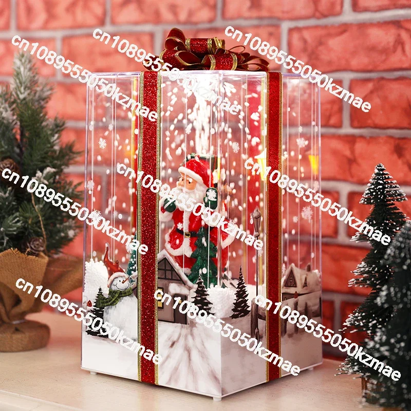 Light Emitting Diode Lantern Christmas Gift Music Lantern Magic Christmas Gift Luxury Snow Music Light