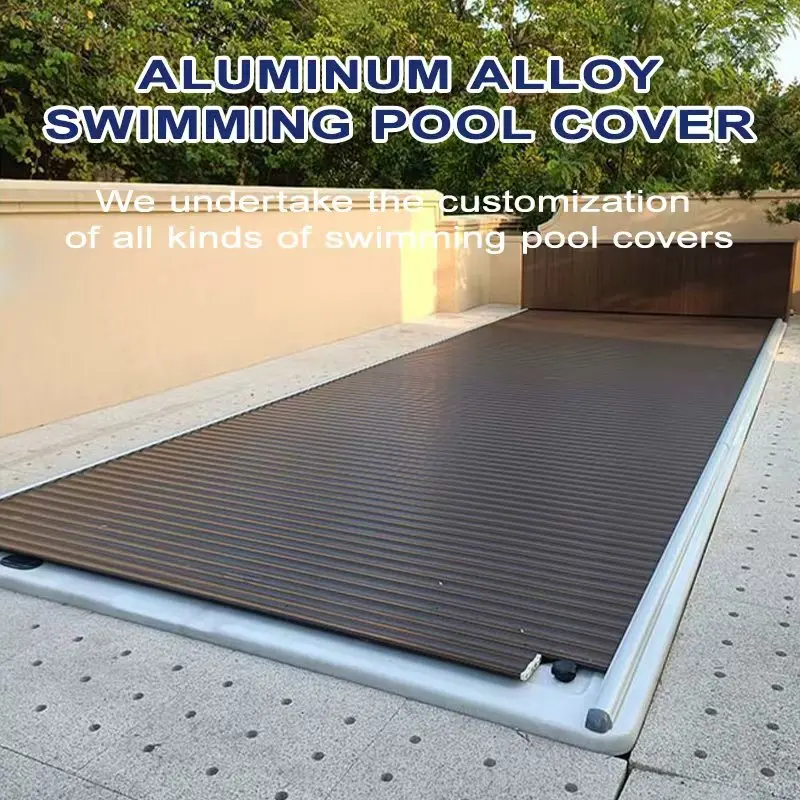 

Any Size Custom Aluminum Track Automatic Roller Pool Cover Solar Electric Heat Insulation Waterproof Outdoor Pool Protection Shi