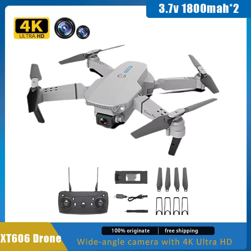 Professional E88 4k  Drone Wide-Angle High-Definition Camera Wifi Fpv Height Maintaining Folding Rc Quadcopter Helicopter Toy