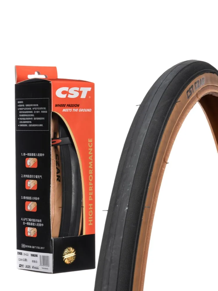 AliExpress CST C1406 ROAD BICYCLE TIRE OF ROAD BIKE TYRE CZAR C-1406 FOLDABLE BEAD CLINCHER 700C 700X25 700X28