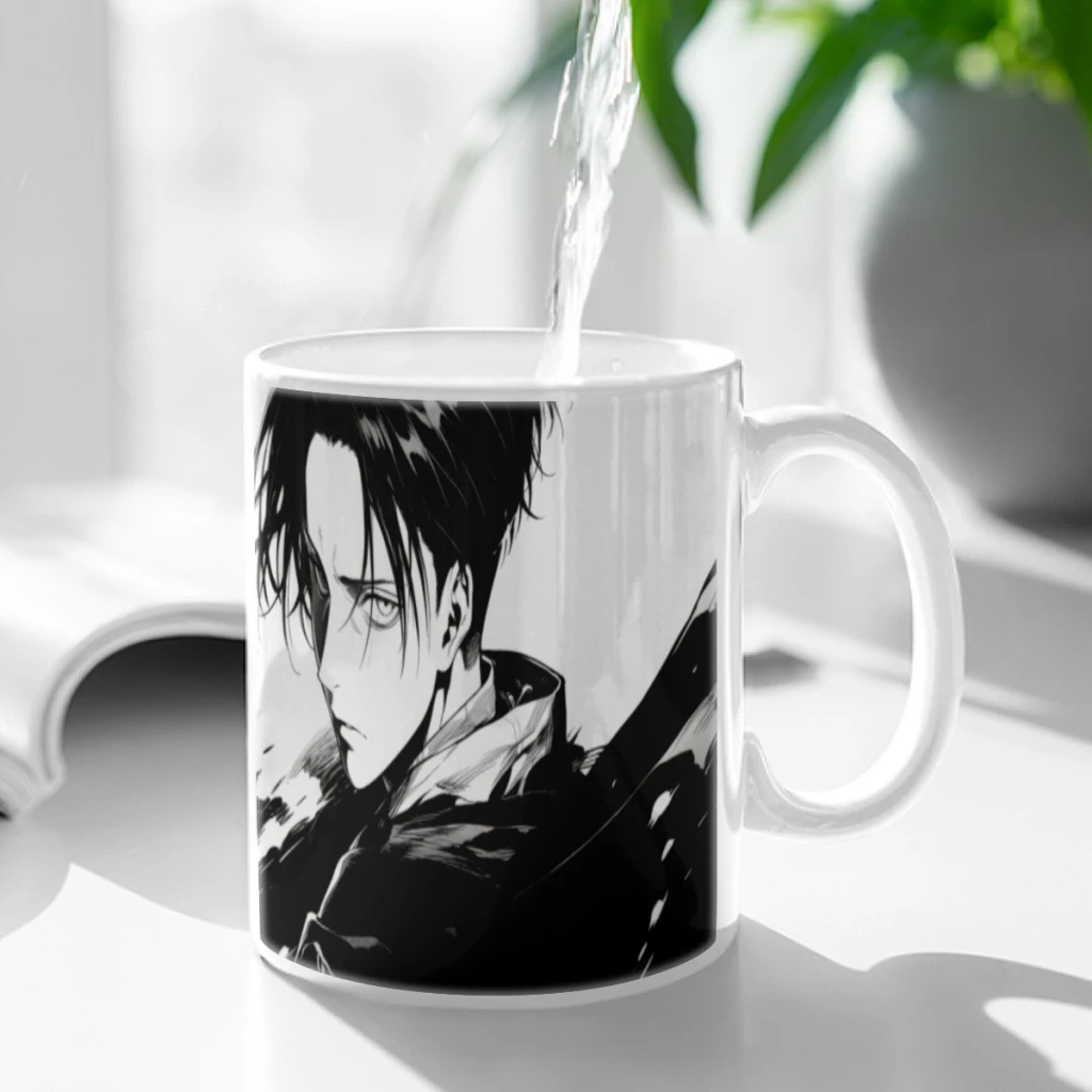 Anime Attack On Titan Soldier Commander Eren Ceramic Mug Cute Coffee Tea Milk Stave Mugs And Cups with Handle Novelty Gifts