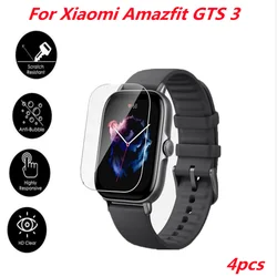 4pcs Film For Amazfit GTS3 hydrogel Film Screen Protector Cover Soft Full film for Xiaomi Amazfit GTS 3 Smart Watch Accessories