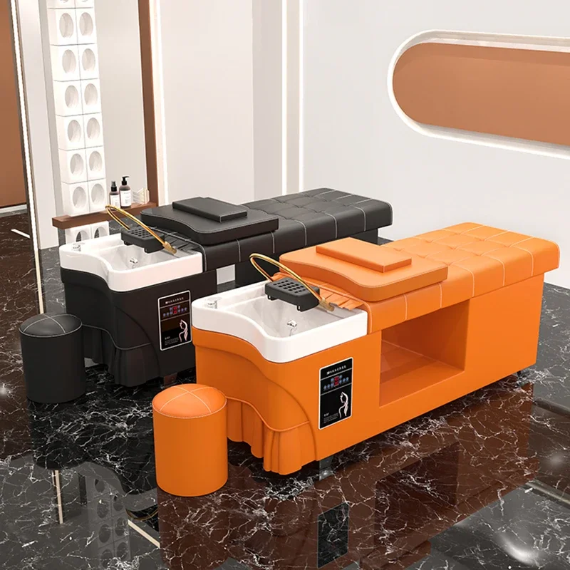 

Barbershop Hair Salon Shampoo Bed Water Heater Water Cycle Comfort Shampoo Chair Ergonomics Salon Furniture Silla De Champú FYSB