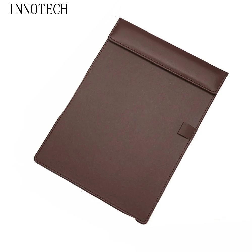 

Letter Size PU Leather Paper Folder A4 Pen Holder Writing Board Portable Durable Clipboard Folder Students
