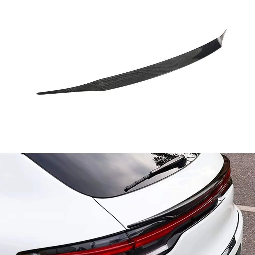 Carbon Fiber Rear Spoiler Wing for Porsche Macan Sport Utility 4-Door 2022-2023