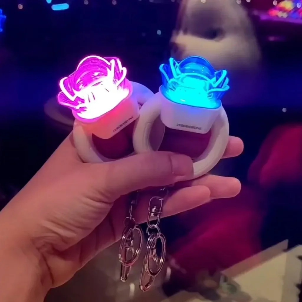 kpop idol ZEROBASEONE Mini Light Stick Keyring  ZB1 Glow Stick Key Chains for ZE_ROSE Gift