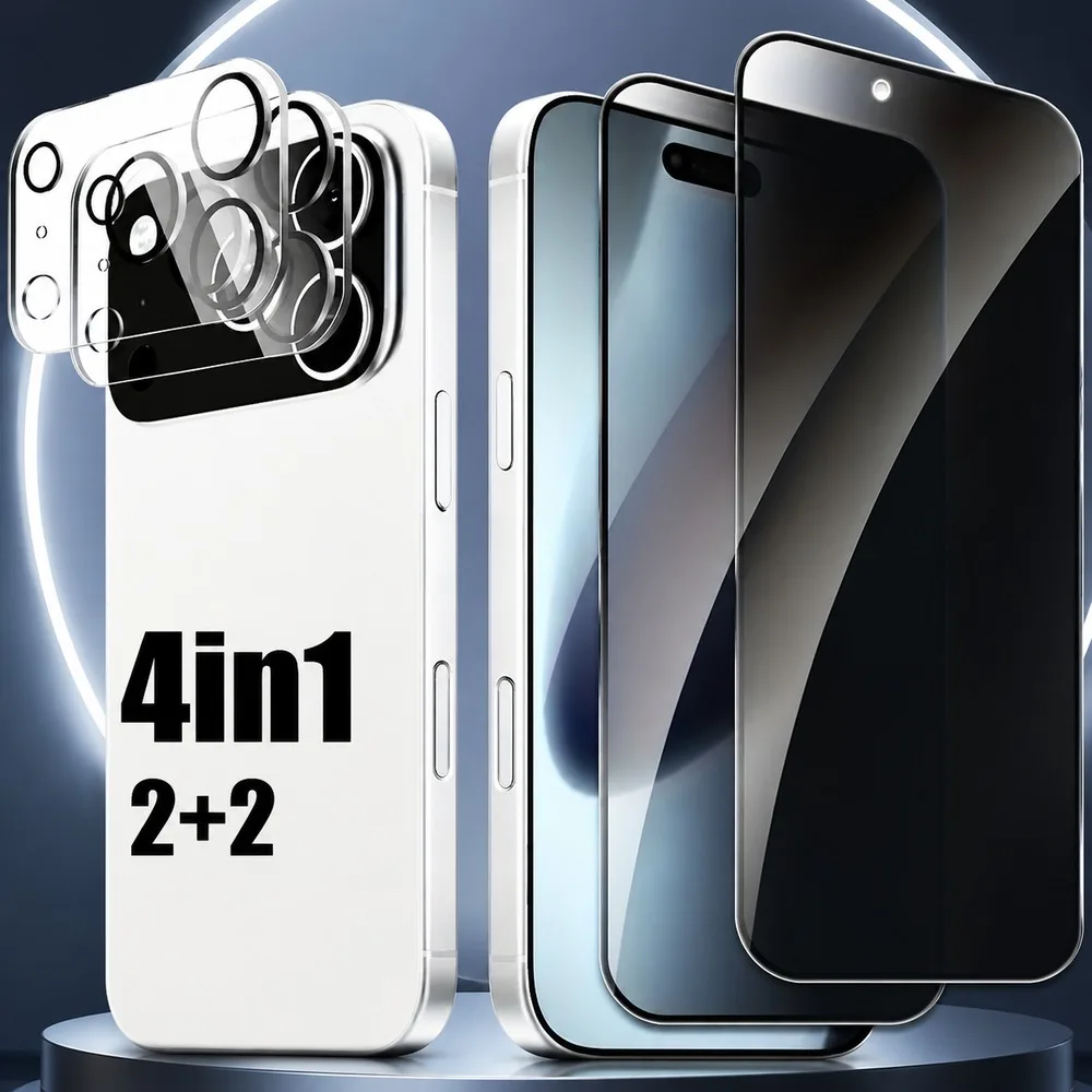 2+2PCS Privacy Tempered Glass For Realme 5 5 Pro 6 6 Pro 7 7 Pro 7i Anti Spy Screen Protector For Realme 8 8i 8 Pro 9 9 Pro 9i