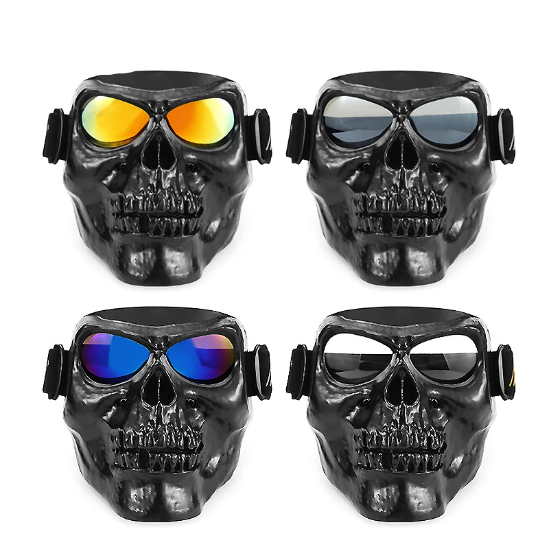 

Motorcycle Riders Are Equipped with Goggles, Face Shields, Windproof Glasses, Off-road Dust Proof Riding Helmets