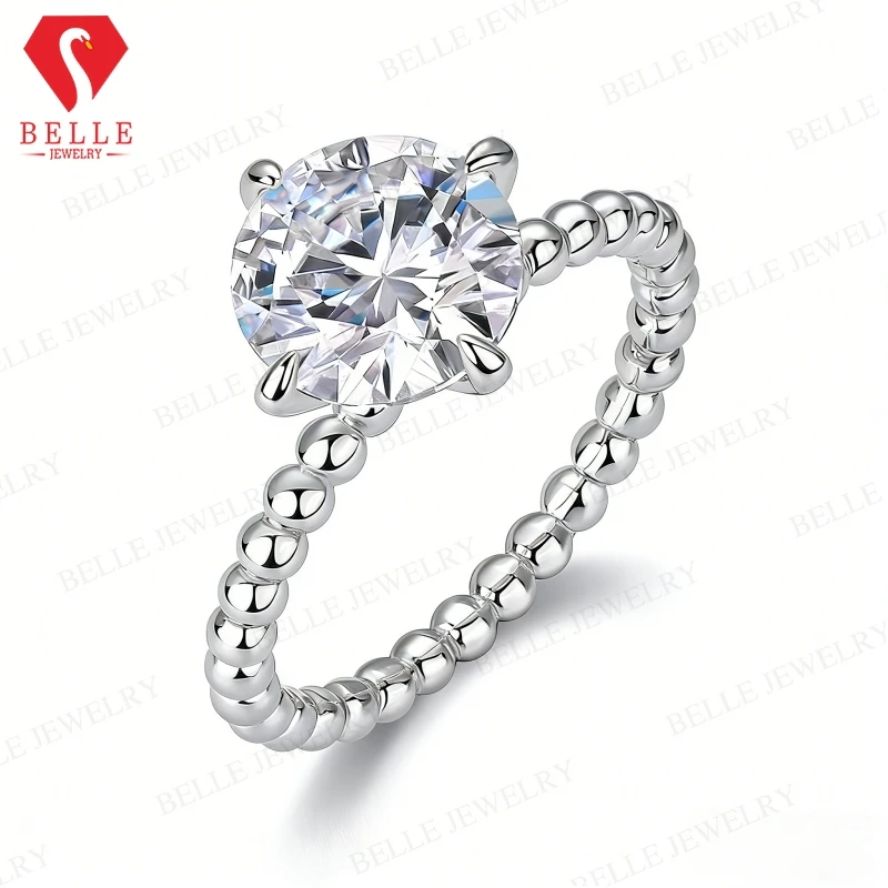 

2ct/3ct Moissanite Ring S925 Sterling Silver D Color VVS1 Clarity Round Cut For Women Fine Jewelry Anniversary Wedding Band