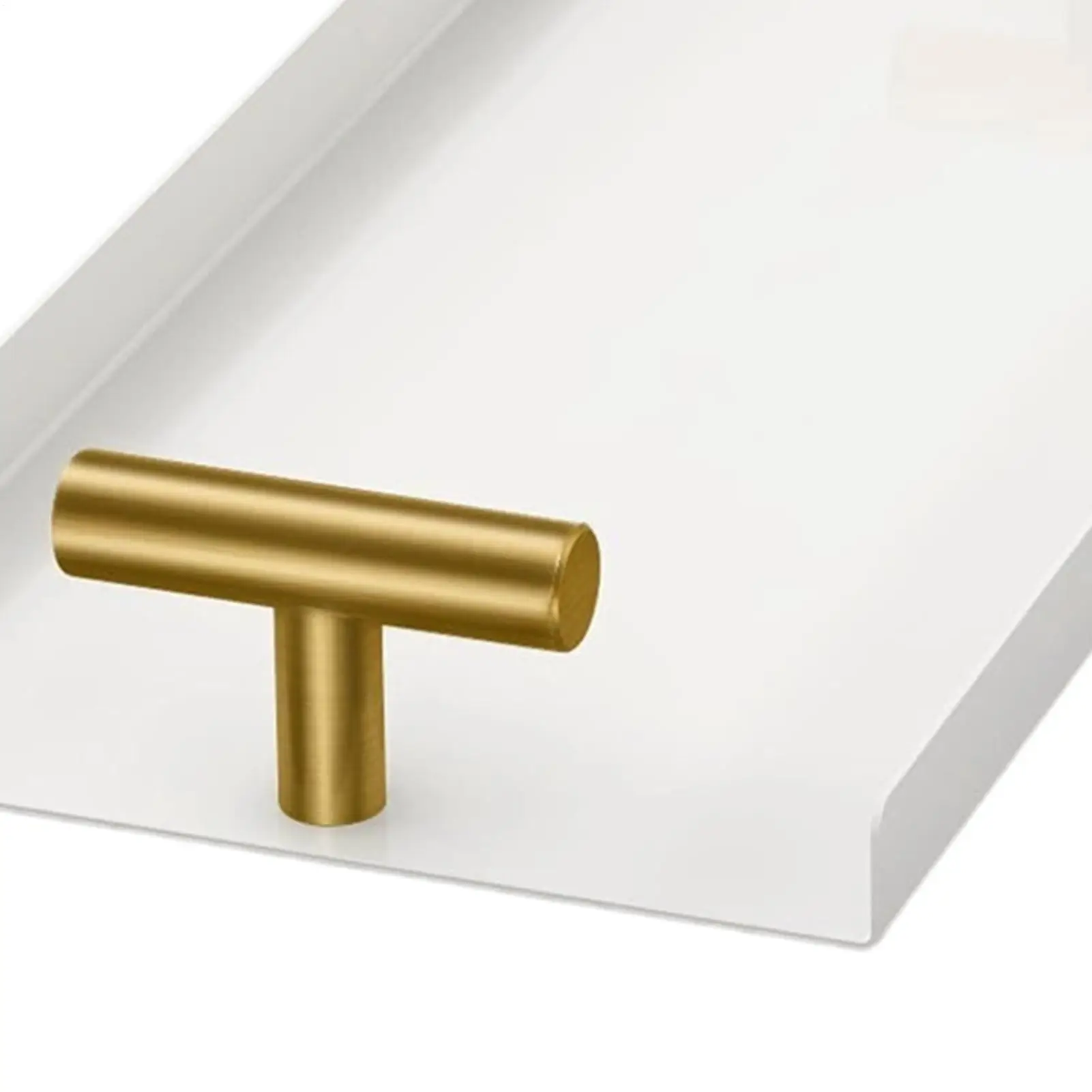 

Bathroom Napkin Holder Tray Steel Dispenser With Golden T-Handle Guest Napkin Holder For Bathroom For Kitchen Bar Party Table