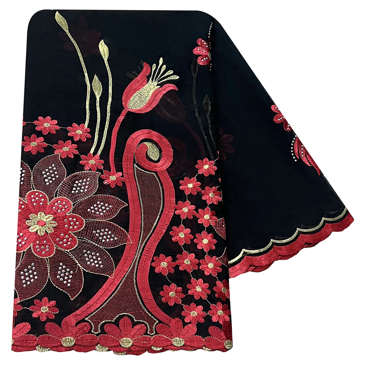 

100% хлопок, мусульманский шарф большого размера для шалей, пашмина, модные новые горячие продажи, африканские женские шарфы, большой круглый дизайн, большая вышивка