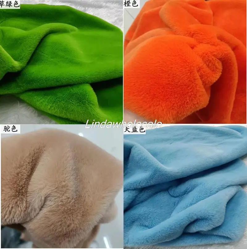 Good quality Rex Rabbit Fur Plush Fabric,felt cloth,faux fur fabric,Counter display background cloth,160cm*50cm/pcs