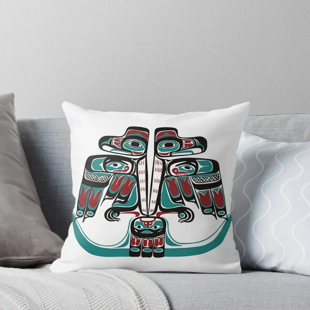 Northwest Native Art Haida Tlingit Thunderbird Throw Pillow ornamental pillows Christmas Covers covers for pillows Pillow
