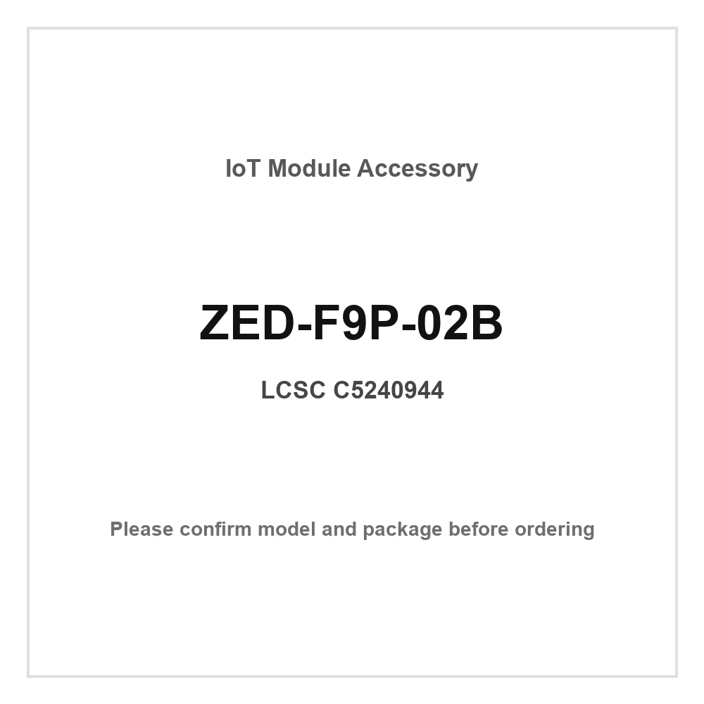 1pcs ZED-F9P-02B LGA-54(17x22) Galileo GLONASS GPS BeiDou UART I2C USB SPI GNSS GPS BDS Positioning Receiver Module