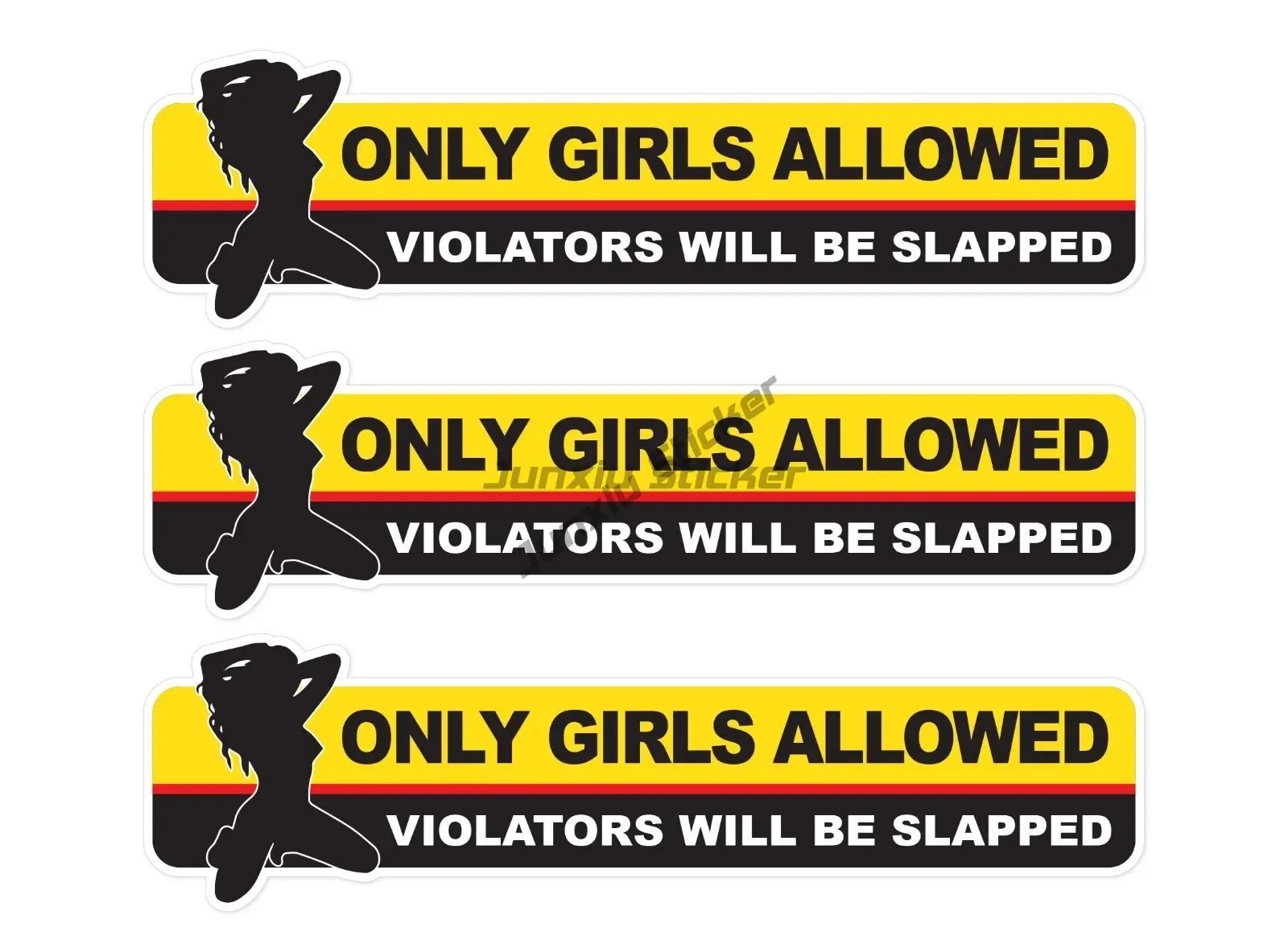 Only Girls Allowed - JDM Window Turbo Drift Vinyl Sticker Decal Car Bottle Accessory Products Stickers