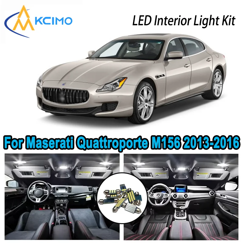 

For Maserati Quattroporte M156 2013-2016 2014 Premium Bright LED Interior Dome Map Trunk Light Kit Car Led Lamps Canbus No Error