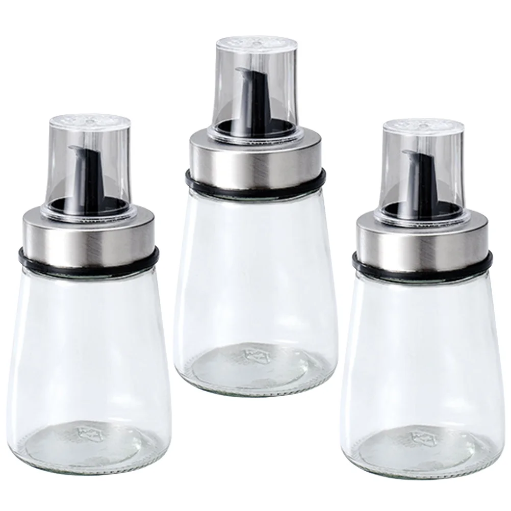 

3Pcs Multi-Function Oil Bottles Soy Sauce Vinegar Dispensers Small Condiment Bottles Household Kitchen Tools Oil Dispensers