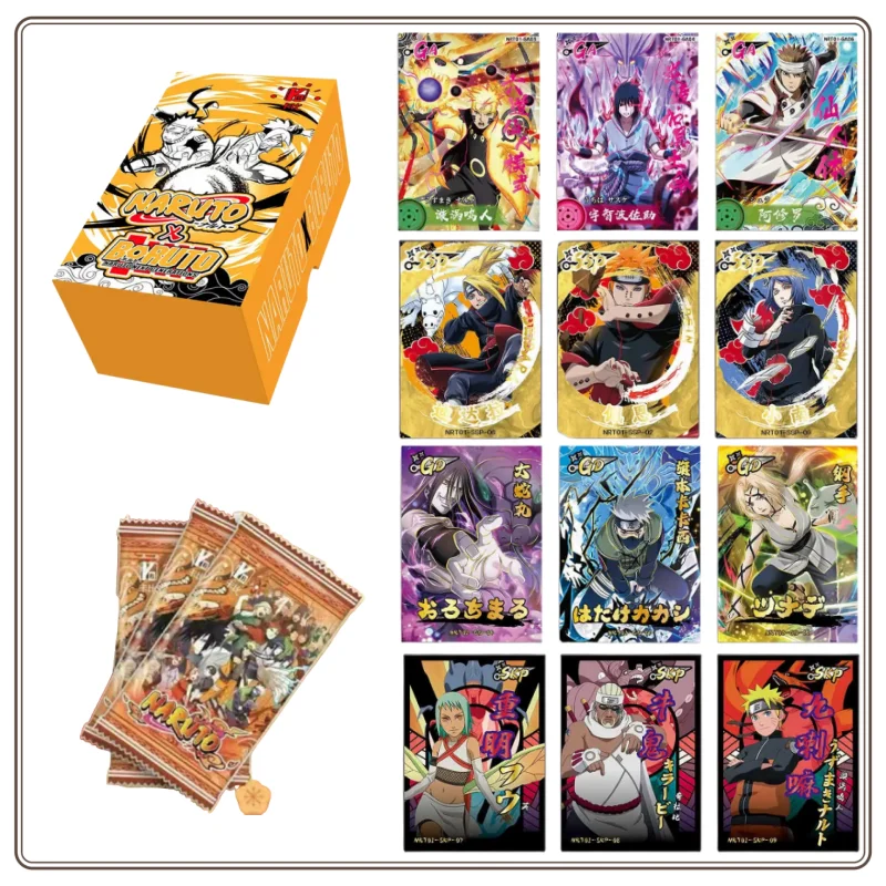 En Stock carte ajoutée SSP Collection complète série CollectionCard Naruto Kayou cartes Booster boîte enfants jouet véritable