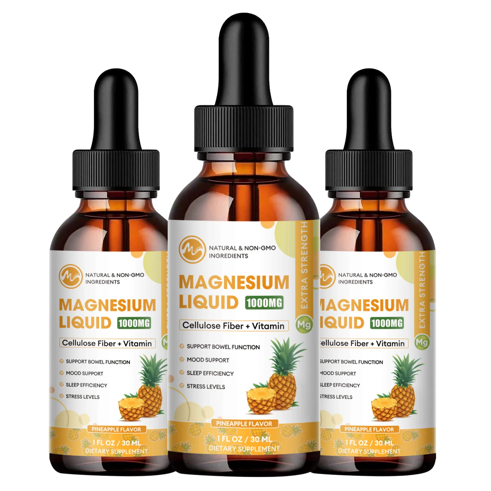 

Minch 60 мл магниевые жидкие капли 1000 мг, добавка витамина C D — для костей, мышц, нервов и энергии, овощной формулы