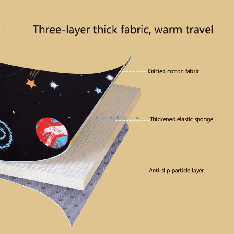 

770B Baby Stroller Liner Pad for Seat Cover Padded for Newborn Infant Toddler Pram Pushchair Mattress
