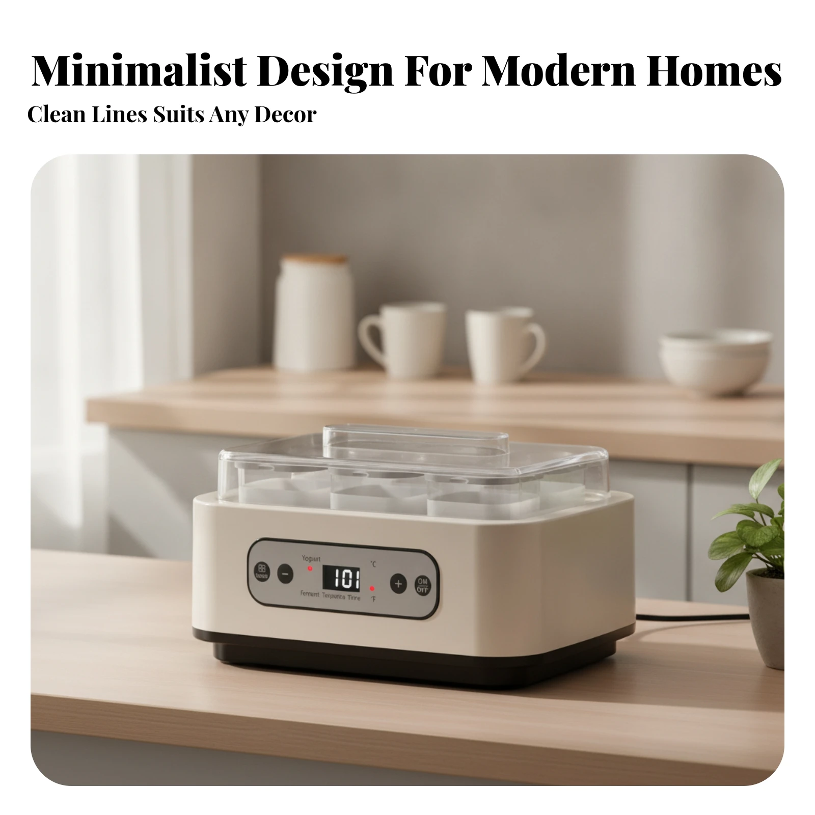 صانع الزبادي بلوحة تحكم إنجليز - مراجعة Kitchen Appliances In English وسعره