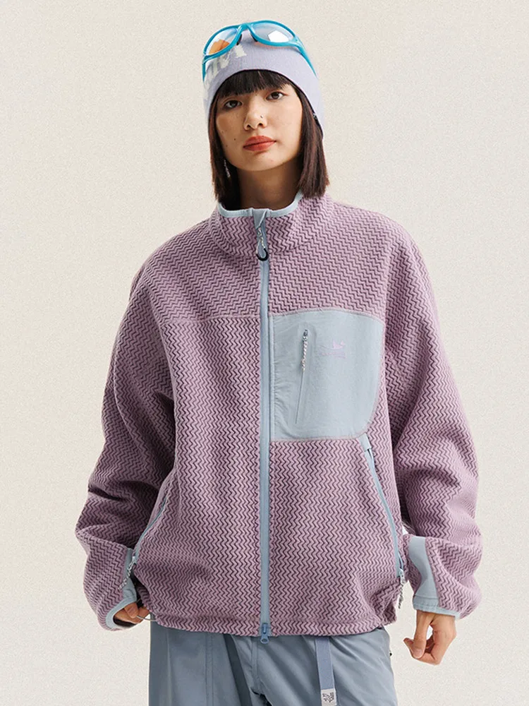 

Bla Armada Пары Fce Jaet Свободный крой Воротник-стойка Открытый Осень Зима Теплый Внутренний Цвет Блуэт Полиэстер