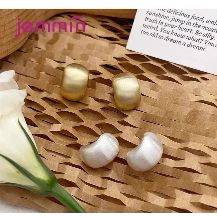 

Натуральное серебро 925 пробы, очаровательные серьги-гвоздики в форме дуги для женщин, модные мини-2 цвета, ювелирные изделия для повседневного ношения