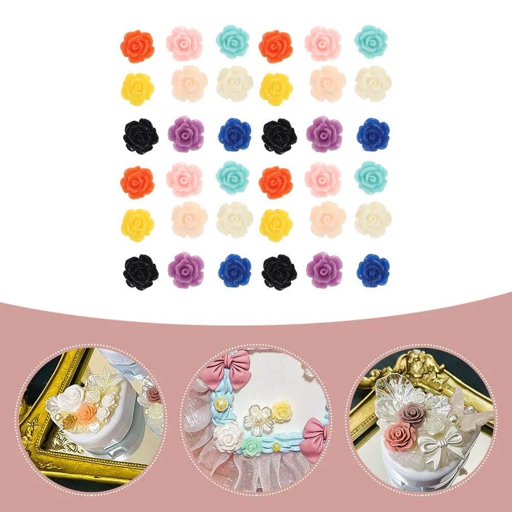 

100pcs Resin Flowers Diy Earring Jewelry Pendants Handmade Material For Necklace Bracelet Pendant Charm Earring Making Resin