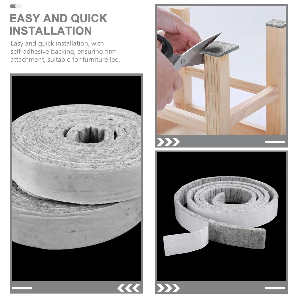 

Furniture Protector Pads Anti Slip Self-adhesive Felt Floor Protectors for Foot