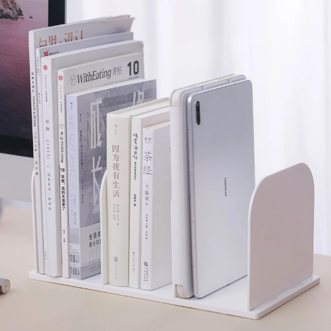 Insert type book stand book partition board rack book stopper holder bookshelf desktop stationeres organizer Magazines Stand
