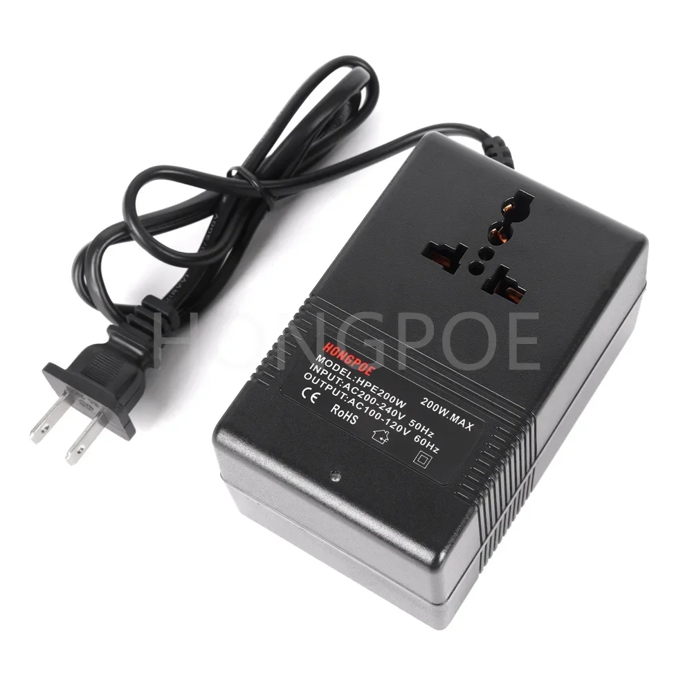 220V To 110V Voltage Converter 200W 300W US Japan Taiwan Electrical Appliance Power Supply Transformer 100V To 200V