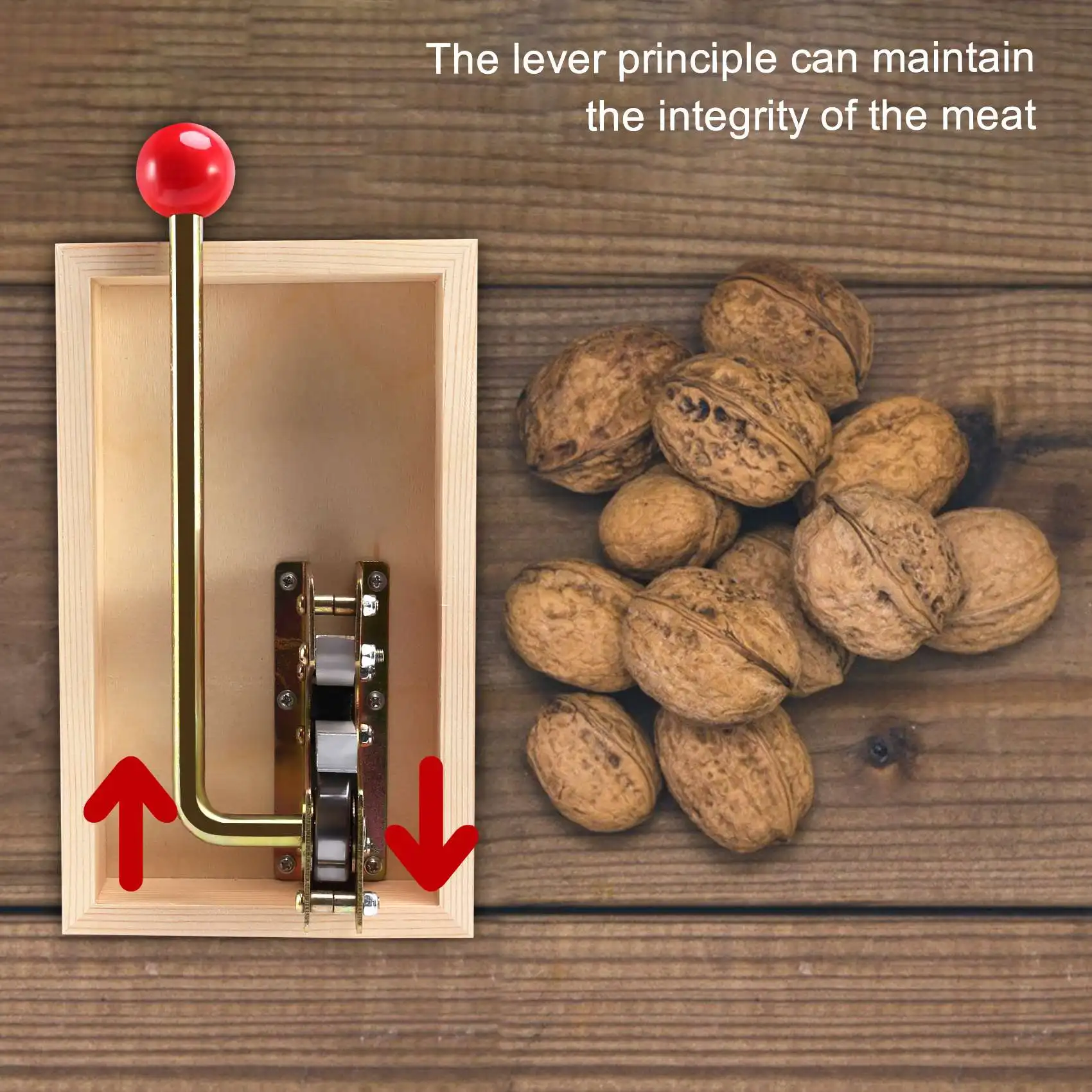 AEE4-Manual Macadamia Nut Opener Nut Cracker Machine Walnut Nutcracker Nut Sheller Tool Macadamia Nut Opening