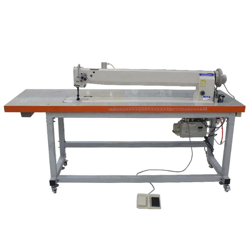 

6620 Super Long Bed Customized Compound Feed Flat Bed Double Needle Heavy Duty Car Cover Making Industrial Sewing Machine