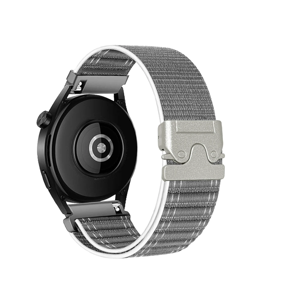 18/20/22 mm Schnellverschluss-Nylonschlaufe für Samsung Watch 7, Fallschirmschnalle, elastisches Armband für Garmin Watch/Huawei GT Watch – Detail 9