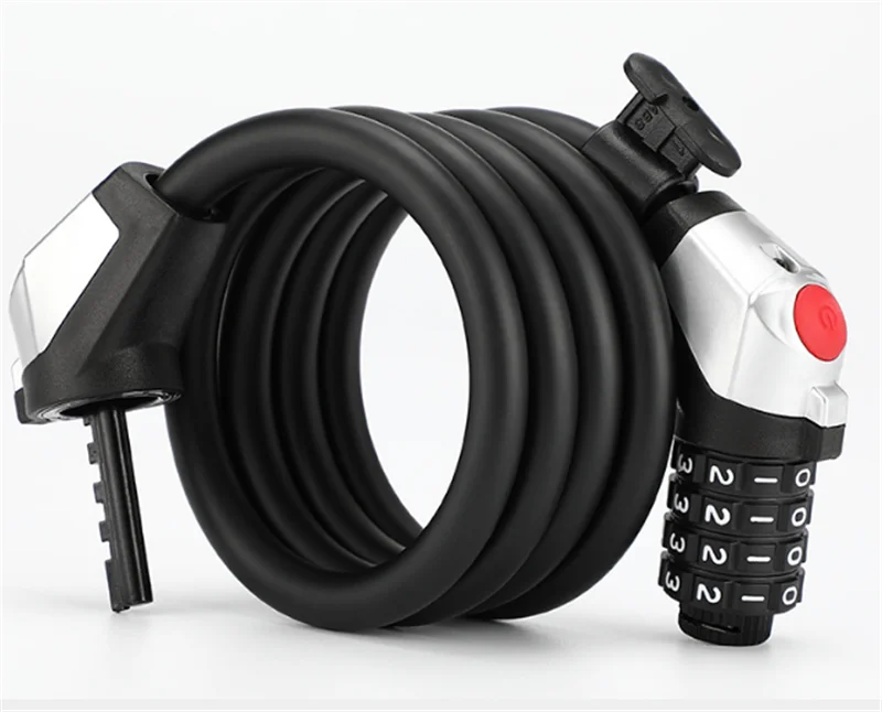 High Quality Chain Combination Bicycle Cable Padlock Custom 4 Digit Lock For bicycle Bike