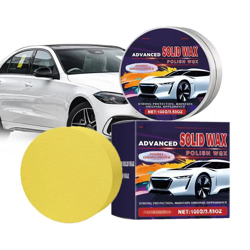 For Refer To Description  Polishing Wax Paste For Car Car Polishing 100ml Repair Paste Long-Lasting Polishing Wax With Sponge