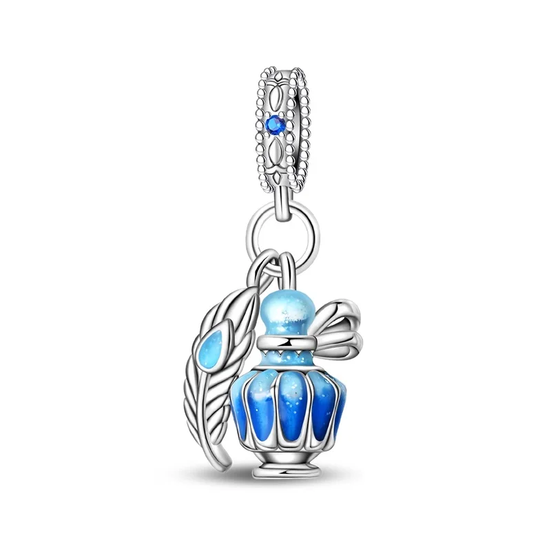 

925 Sterling Silver The Tea Party Is Exquisite Charms Pendant For Women Fit Original Bracelet DIY Birthday Party Jewelry Gifts