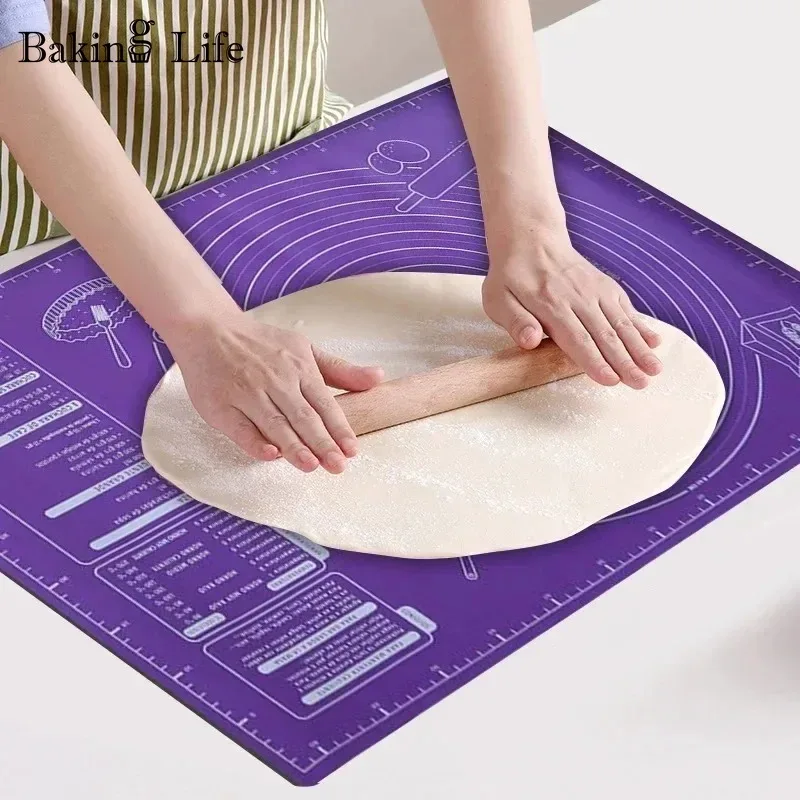 Silicone Baking Mat Pizza Dough Maker Pastry Kitchen Cooking Tools Utensils Non-stick Rolling Dough Pads Kneading Accessories